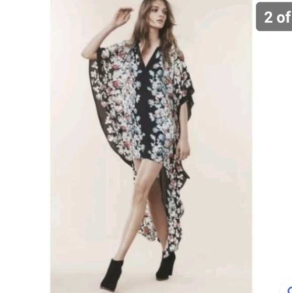 GORGEOUS BCBGMAXAZRIA DAMEKA HI LOW KAFTAN DRESS XS/S - Picture 2 of 12